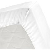 Spannbettlaken Cinderella Weiß (Satin)-100 x 200 cm