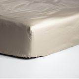 Spannbettlaken Cinderella Taupe (Satin)-180 x 200 cm
