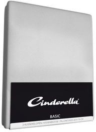 Cinderella Sundays - Kussenslopen - Satijn - 60x70 cm - Lichtgrijs - Set van 2