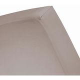 Cinderella - Sundays - Topper Hoeslaken met split - 180x200 cm - Tot 15 cm matrashoogte - 100% Katoen-Satijn - Taupe