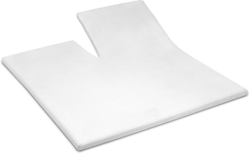 Split Topper Spannbettlaken Cinderella White (Satin)-180 x 210 cm
