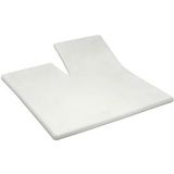 Cinderella - Sundays - Topper Hoeslaken met split - 180x210 cm - Tot 15 cm matrashoogte - 100% Katoen-Satijn - Ivoor