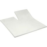 Cinderella - Sundays - Topper Hoeslaken met split - 180x210 cm - Tot 15 cm matrashoogte - 100% Katoen-Satijn - Ivoor