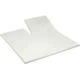 Cinderella - Sundays - Topper Hoeslaken met split - 180x210 cm - Tot 15 cm matrashoogte - 100% Katoen-Satijn - Ivoor