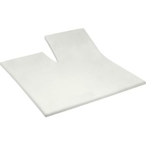 Cinderella - Sundays - Topper Hoeslaken met split - 180x210 cm - Tot 15 cm matrashoogte - 100% Katoen-Satijn - Ivoor