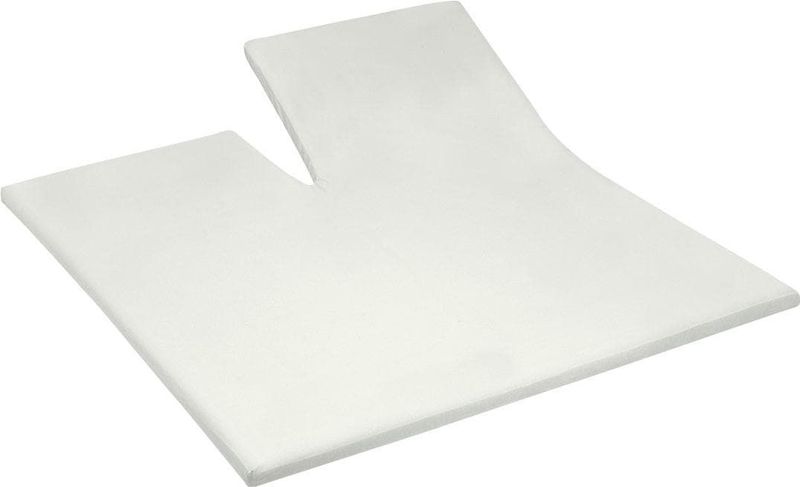 Cinderella - Sundays - Topper Hoeslaken met split - 180x210 cm - Tot 15 cm matrashoogte - 100% Katoen-Satijn - Ivoor