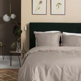 Cinderella Sundays Dekbedovertrek 2 persoons Satijn Taupe + 2 kussenslopen