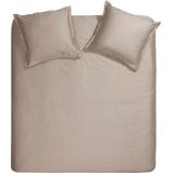 Cinderella Sundays Dekbedovertrek 2 persoons Satijn Taupe + 2 kussenslopen