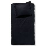 Damai Linea - Dekbedovertrek - 140x200/220 cm - Eenpersoons - Zwart