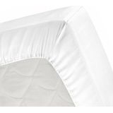 Cinderella Hoeslaken - Single-Split Topper - 2 Persoons - Flanel - 180x200/210 cm - tot 15 cm  - Wit