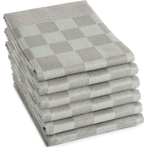 DDDDD Barbeque 6x Theedoeken Set van 6 stuks Taupe