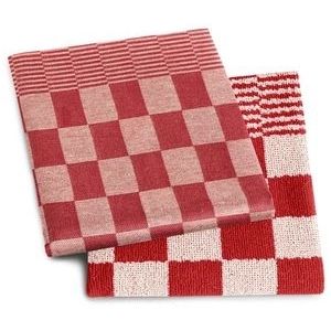 Kombi-Set DDDDD Barbeque Red 1 Küchentuch + 1 Geschirrtuch-60 x 65 cm