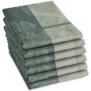 Theedoek DDDDD Monstera Laurel (set van 6)