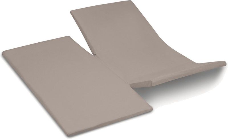 Cinderella - Topper Hoeslaken met dubbele split - Jersey - 180x200/210 cm - Taupe