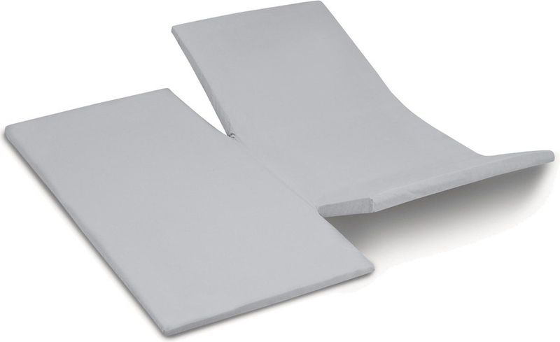 Cinderella - Topper Hoeslaken met dubbele split - Jersey - 180x200/210 cm - Lichtgrijs