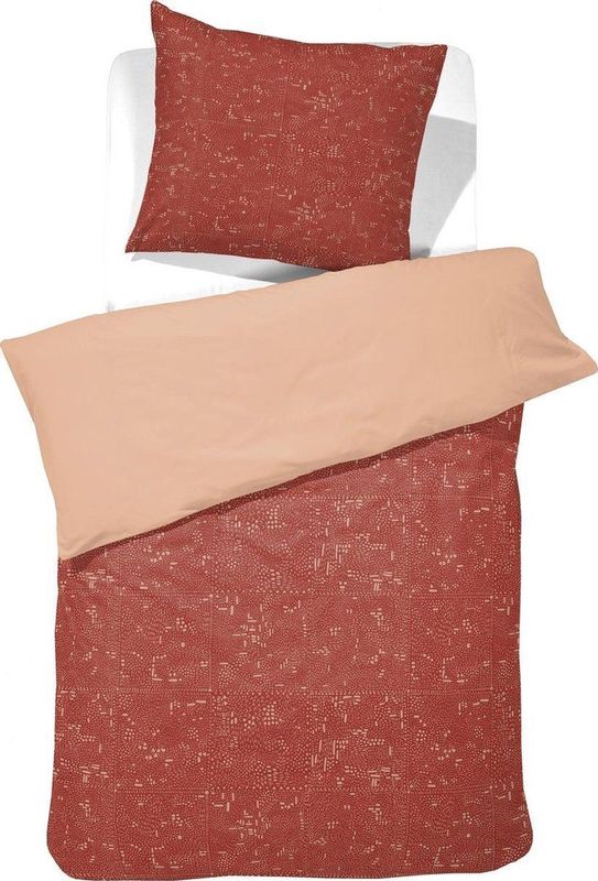 Damai - Swift - Dekbedovertrekset - Rood - Bio Katoen - 140x200/220 cm met 1 Kussensloop 60x70