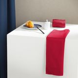 DDDDD - 6x Theedoek - Logo - 60x65 cm - Rood - Set van 6 stuks