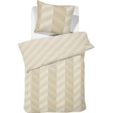 Damai dekbedovertrek Atomy - Satijn - 140x200/220 cm - Soft Beige