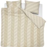 Damai dekbedovertrek Atomy - Satijn - 260x200/220 cm - Soft Beige