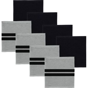 Nialnant 8-pack Vaatdoeken 100% Katoenen Keukendoeken Voor Het Afwassen Zacht Absorberend Sneldrogend Vaatdoeken Reinigingsdoek 12x12 Inch~p131181957