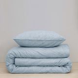 Damai dekbedovertrek Ebba - Biologisch Katoen - 240x200/220 cm - Soft Blue
