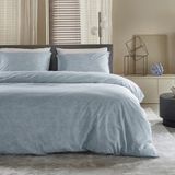 Damai dekbedovertrek Ebba - Biologisch Katoen - 240x200/220 cm - Soft Blue