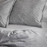 Damai - Ebba - Dekbedovertrek - Grijs - Biologisch Katoen - Inclusief 2 Kussenslopen
