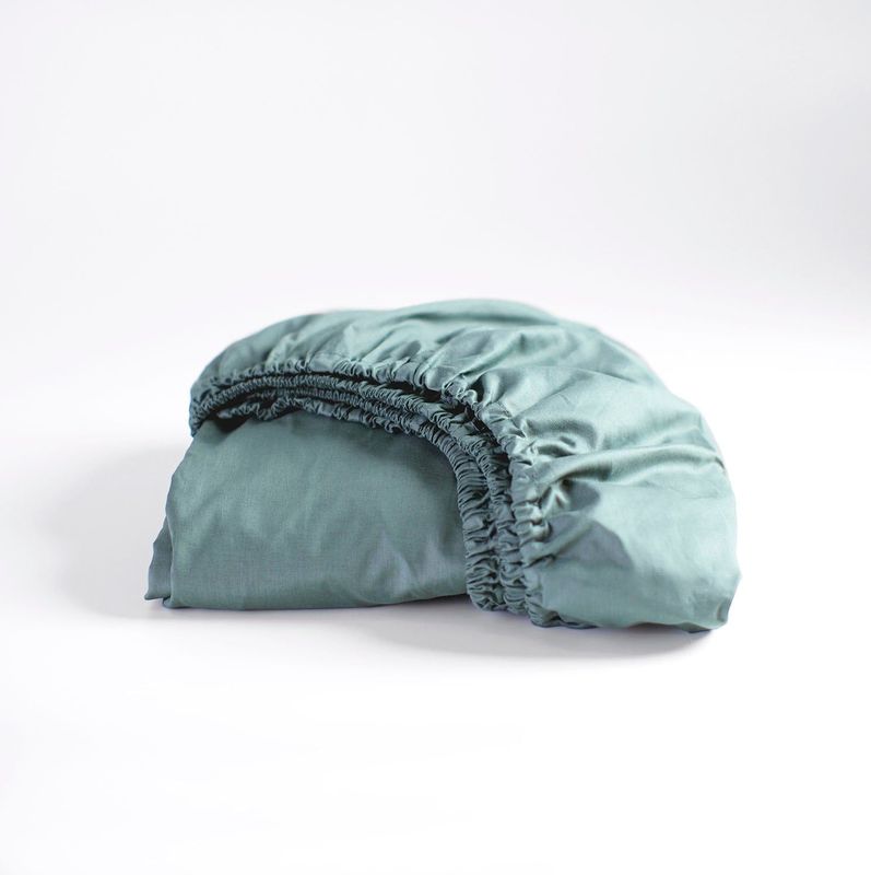 Spannbettuch Cinderella Weekend Mineral Green (Baumwolle)-200 x 210 cm