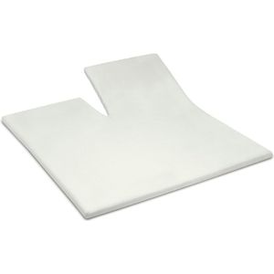 Cinderella Weekend - Topper Hoeslaken met split (tot 15 cm) - Katoen - 200x210 cm - Ivoor