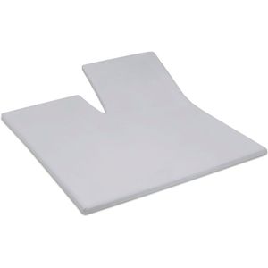 Cinderella Weekend - Topper Hoeslaken met split (tot 15 cm) - Katoen - 200x200 cm - Lichtgrijs