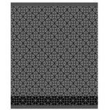 DDDDD Chrystal Keukendoek - Set van 6 - Katoen - Grafische print - 50x55 cm - Badstof - Zwart