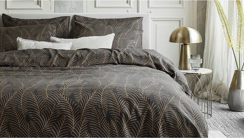 Damai Bellezza - Dekbedovertrek - Satijn - 240x200/220 cm - Zwart + 2 kussenslopen 60x70