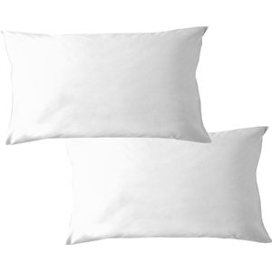 Cinderella - Premium Molton Kussenslopen - Wit - 100% Katoen - Set van 2