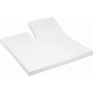 Cinderella - Premium Molton Hoeslaken - Wit - 100% Katoen - Geschikt voor Splitmatras