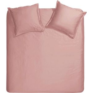 Cinderella Sundays Dekbedovertrek - 2 persoons - Satijn - 200x200/220 cm - Licht roze