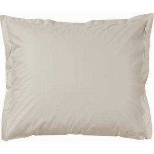 Cinderella Sundays Kussensloop - Set van 2 - Katoensatijn - Met Instopstrook - 60x70 cm - Zandkleur