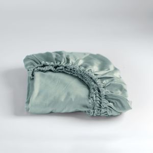 Spannbettuch Cinderella Sundays Mineral Green (Satin)-160 x 200 cm
