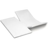 Cinderella - Sundays - Topper Hoeslaken met split - tot 15 cm matrashoogte - Satijn - 200x200 cm - Wit