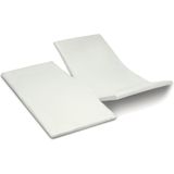 Cinderella - Sundays - Topper Hoeslaken met split - 200x210 cm - Tot 15 cm matrashoogte - 100% Katoen-Satijn - Ivoor