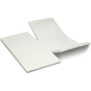 Cinderella - Sundays - Topper Hoeslaken met split - 200x210 cm - Tot 15 cm matrashoogte - 100% Katoen-Satijn - Ivoor