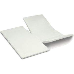 Cinderella - Sundays - Topper Hoeslaken met dubbele split - Tot 15 cm matrashoogte - Satijn - 180x200 cm - Ivoor