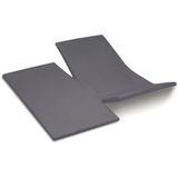Spannbettlaken mit geteiltem Kopfteil Cinderella Sundays Anthracite (Satin)-200 x 210 cm