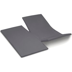 Cinderella - Sundays - Topper Hoeslaken - Antraciet - 200x210 cm - Tot 15 cm matrashoogte - 100% Katoen-Satijn