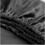 Spannbettuch Cinderella Sundays Anthracite (Satin)-160 x 200 cm