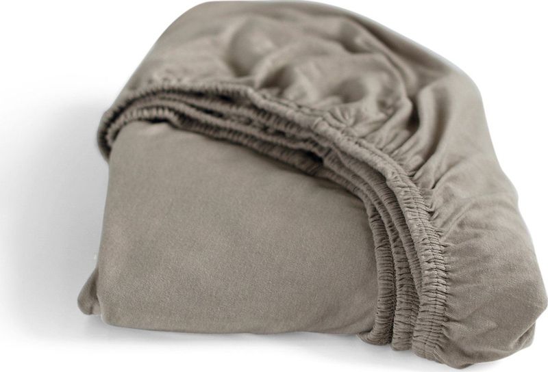 Cinderella hoeslaken Jersey Taupe Tot 25 matrashoogte