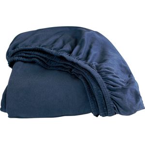 Cinderella - Hoeslaken (tot 25 cm) - Jersey - 140x210/220 - Navy