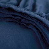 Cinderella - Hoeslaken (tot 25 cm) - Jersey - 180x200 cm/210 cm - Blauw