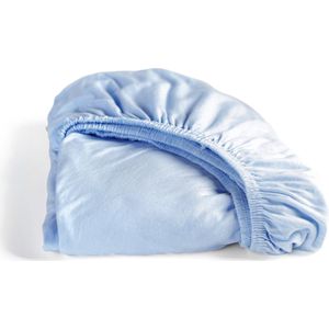 Cinderella - Hoeslaken tot 25 cm matrashoogte - Jersey - 70x200 cm - Lichtblauw