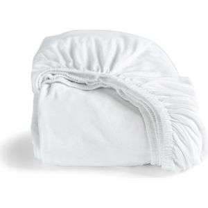 Cinderella - Double-Jersey Hoeslaken - Wit - 100% Katoen