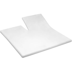 Cinderella - Topper - Hoeslaken met split - tot 15 cm matrashoogte - Double Jersey - 200x200/210 cm - Wit